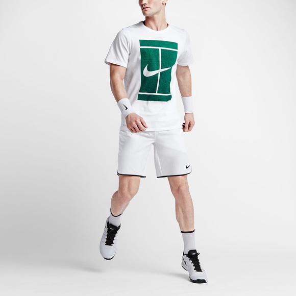 Nike Court Flex Men’s 9” Woven Tennis Shorts White - Picture 5 of 7